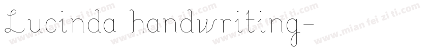 Lucinda handwriting字体转换